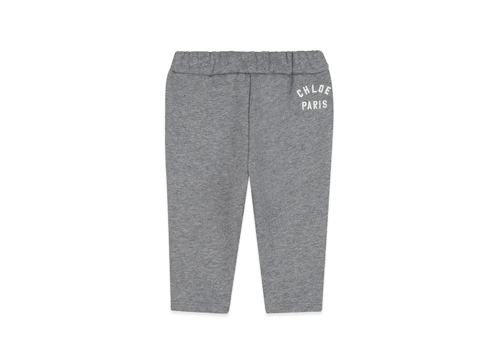 Chloe Kids Sports Trousers With Embroidered Logo "Gray"