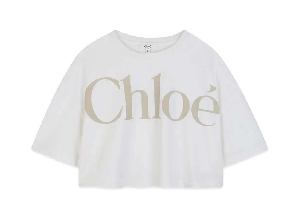 Chloe Kids Short Sleeves T-Shirt "White"