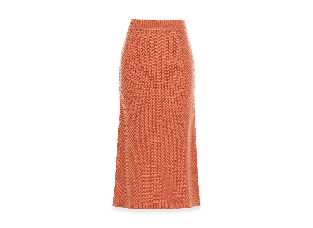Chloe Women's Knit Long Skirt "Orange"