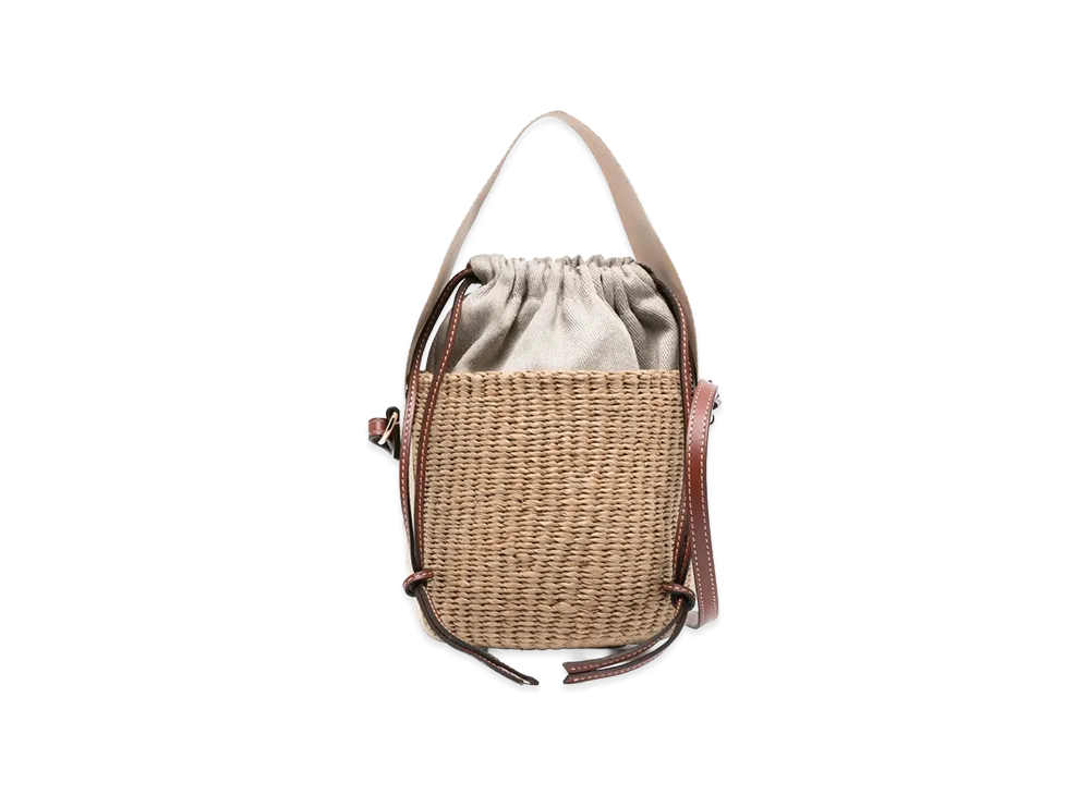 Chloe Women's Rafia Bucket Bag In Partnership "Beige"