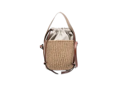 Chloe Women's Rafia Bucket Bag In Partnership "Beige"