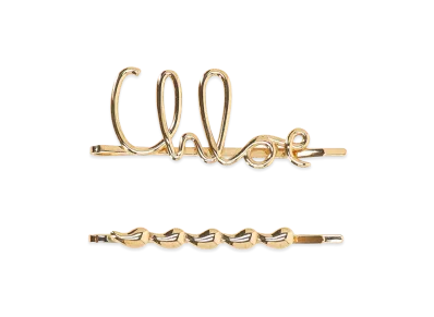 Chloe Women's Set Of 2 Hair Clips "Gold"
