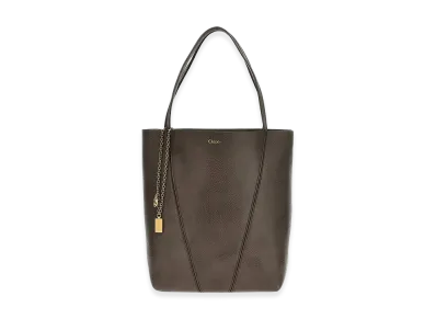Chloe Women's Medium Spin Tote Bag "Dark Gray"