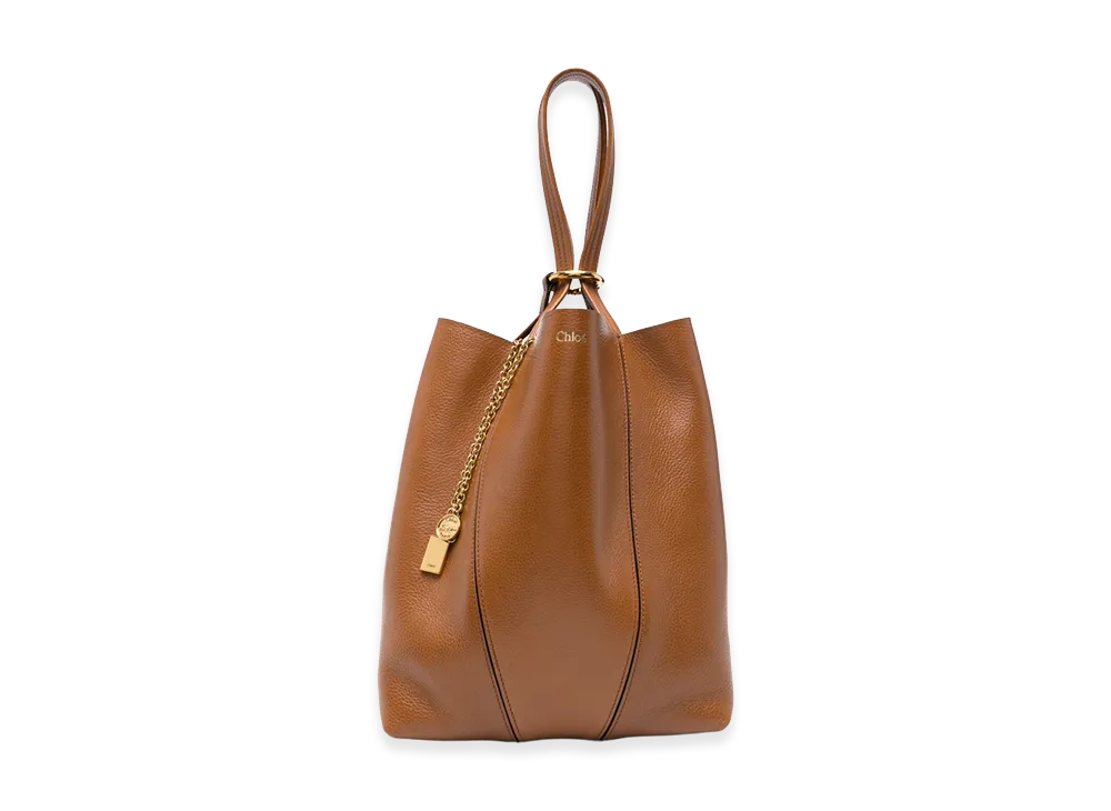 Chloe Women's E Spin Tote Bag "Brown"