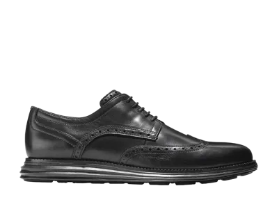 COLE HAAN Original Grand Wingtip Oxford "Black/Black" C27984 Medium