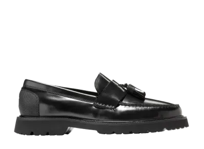 COLE HAAN American Classics Tassel Loafer "Black Brush Off/Black" C36033 Medium