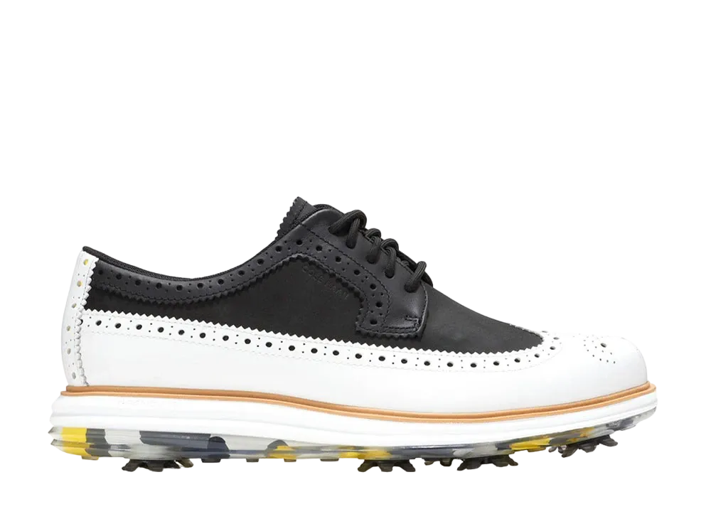 COLE HAAN Original Grand Tour Golf Waterproof "Black/Optic White" C36155 Medium