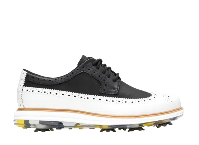 COLE HAAN Original Grand Tour Golf Waterproof "Black/Optic White" C36155 Medium