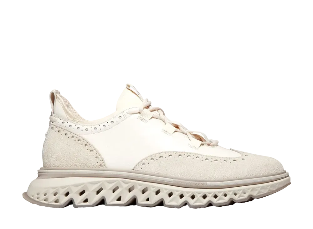COLE HAAN 5.Zerogrand Wing Oxford "Egret/Silver Bleach/Dove" C36815 Medium