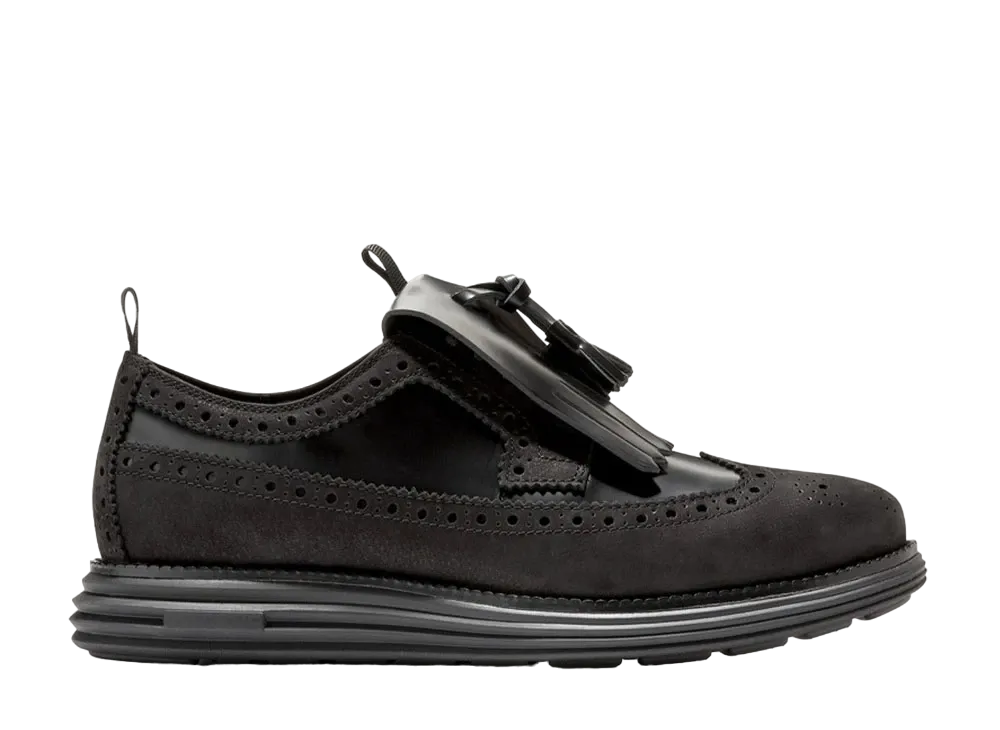 COLE HAAN x atmos Original Grand Longwing Oxford "Black/Black/Multi"C37162 Medium