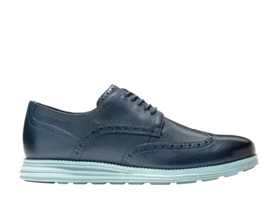 COLE HAAN Original Grand Wingtip Oxford "Blue Wing Teal/Cloud Blue" C37962 Medium