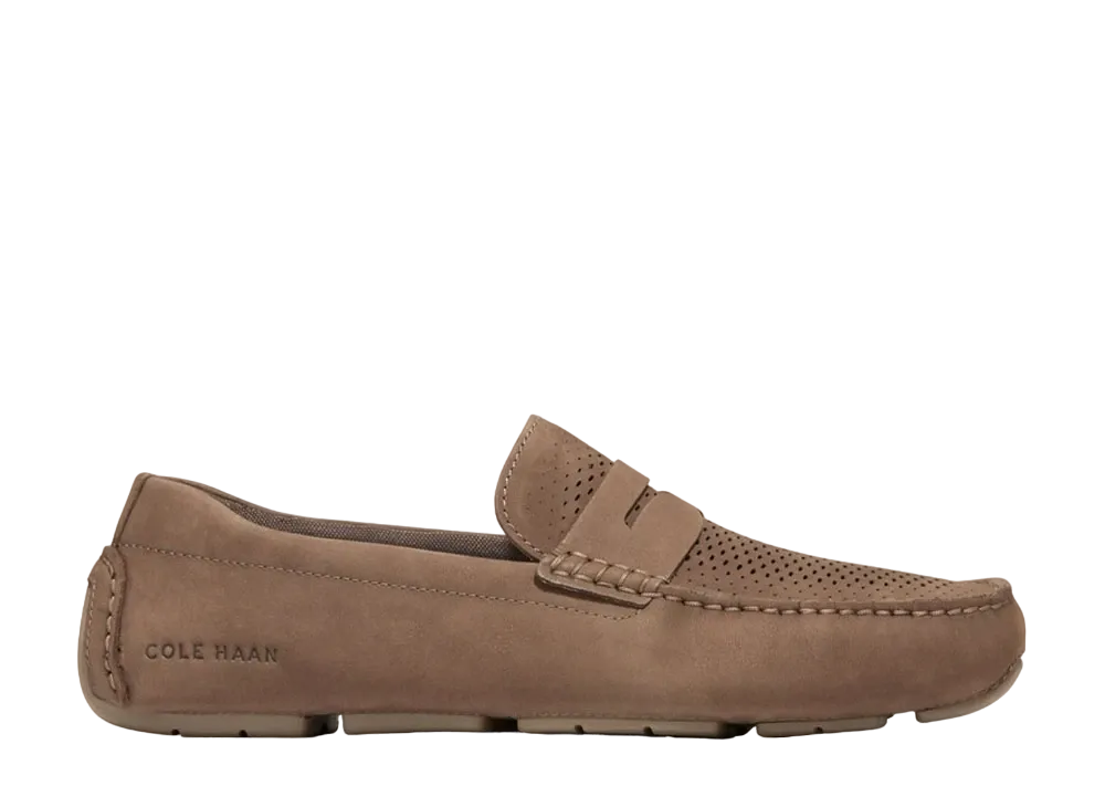 COLE HAAN Ground Laser Penny Driver "CH Truffle Nubuck/CH Irish Coffee" C38063 Medium