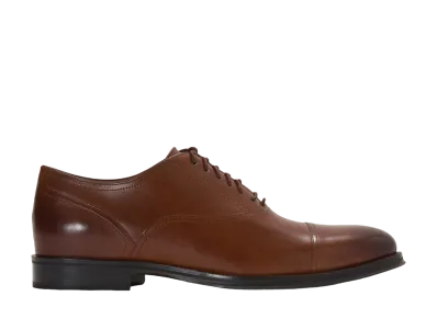 COLE HAAN Modern Classics Cap Toe Oxford "CH British Tan/CH Dark Chocolate" C38760 Medium