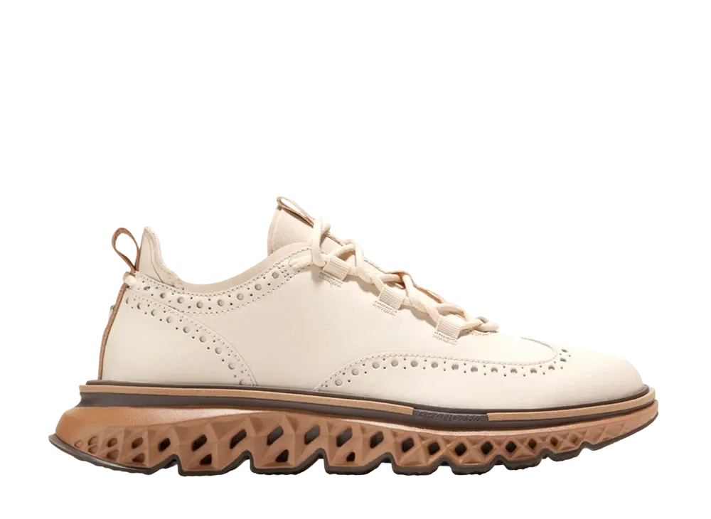 COLE HAAN 5.Zerogrand Wing Oxford "White Cap Gray/Golden Toffee" C38902 Medium
