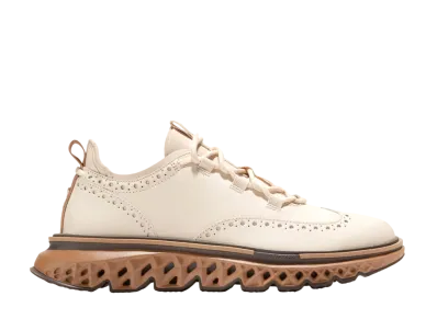 COLE HAAN 5.Zerogrand Wing Oxford "White Cap Gray/Golden Toffee" C38902 Medium
