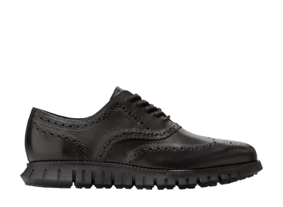 COLE HAAN Zerogrand Remastered Wingtip Oxford "Black/Black" C39601 Medium