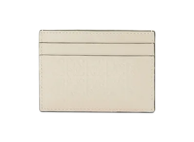 LOEWE Repeat Plain Card Holder "Light Oats"