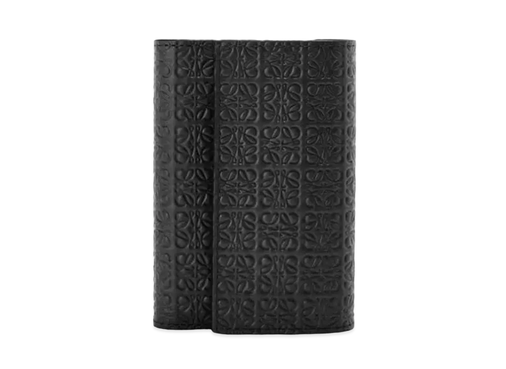 LOEWE Repeat Vertical Wallet Small Silk Calf "Black"
