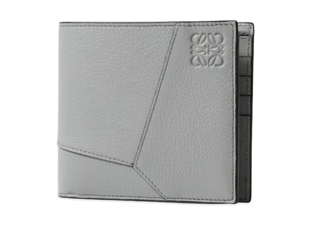 LOEWE Puzzle Bifold Wallet Classic Calf "Asphalt Gray"