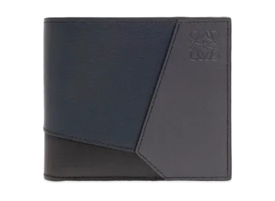 LOEWE Puzzle Bifold Wallet Classic Calf "Deep Navy/Anthra Site"