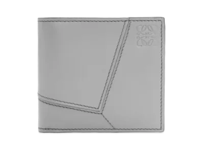 LOEWE Puzzle Stitch Bifold Coin Wallet Smooth Cars "Asphalt Gray"