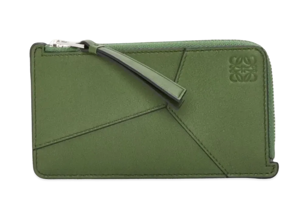 LOEWE Puzzle Long Coin Card Holder Classic Calf "Hunter Green"