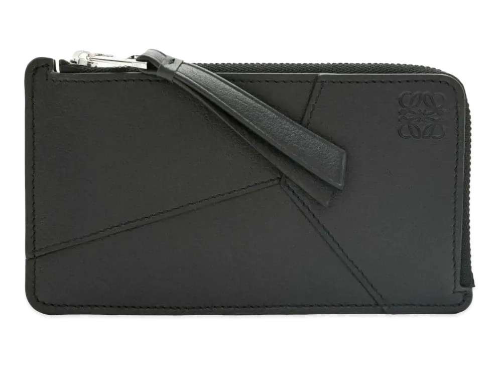 LOEWE Puzzle Long Coin Card Holder Classic Calf "Black"