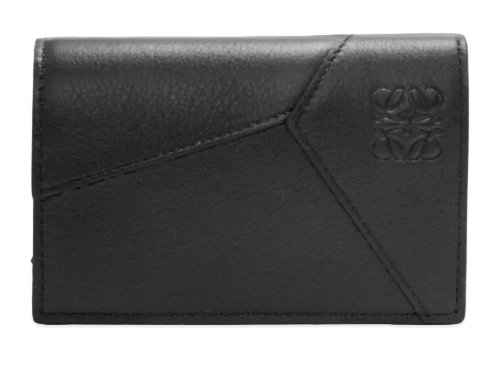 LOEWE Puzzle Business Card Holder Classic Calf "Black"