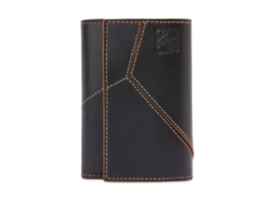 LOEWE Puzzle Stitch Birthical Wallet Small Smooth Cars "Black"