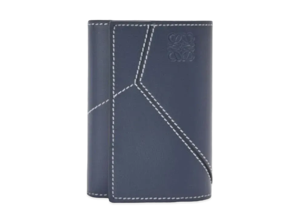 LOEWE Puzzle Stitch Birthical Wallet Small Smooth Cars "Ocean"