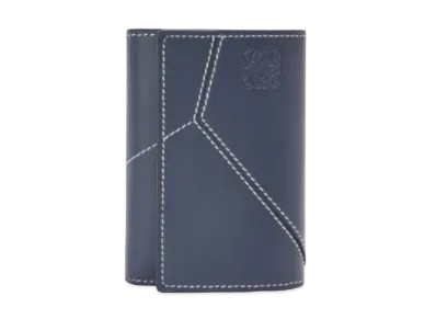 LOEWE Puzzle Stitch Birthical Wallet Small Smooth Cars "Ocean"