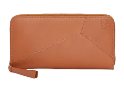 LOEWE Puzzle Zip Around Wallet Classic Calf "Tan"