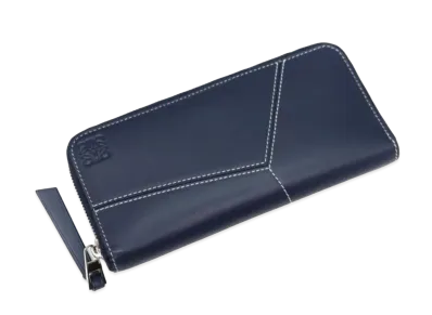 LOEWE Puzzle Stitch Open Wallet Smooth Cars "Ocean"