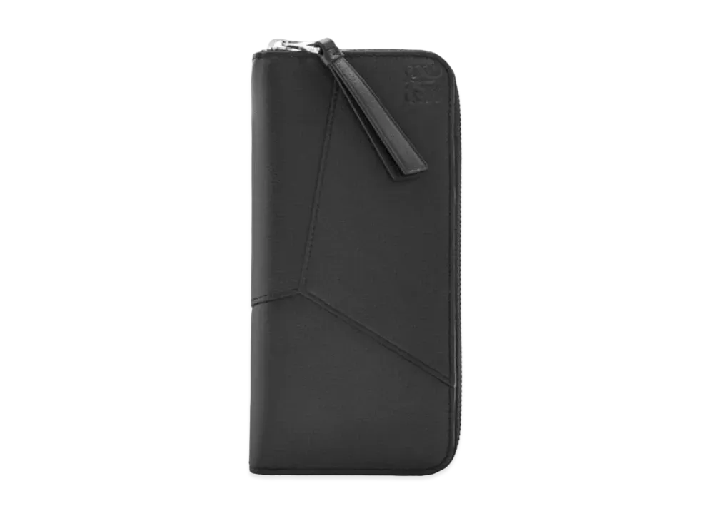 LOEWE Puzzle Zipper Open Wallet Classic Calf "Black"
