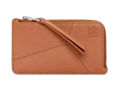 LOEWE Puzzle Coin Card Holder Classic Calf "Tan"