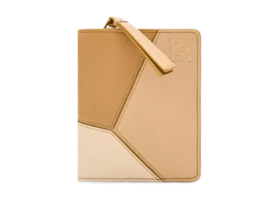 LOEWE Puzzle Compact Zip Wallet Classic Calf "Angola/Dusty Beige/Gold"