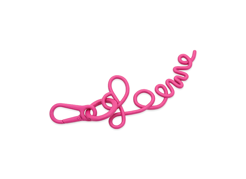 LOEWE Signature Charm "Neon Pink"