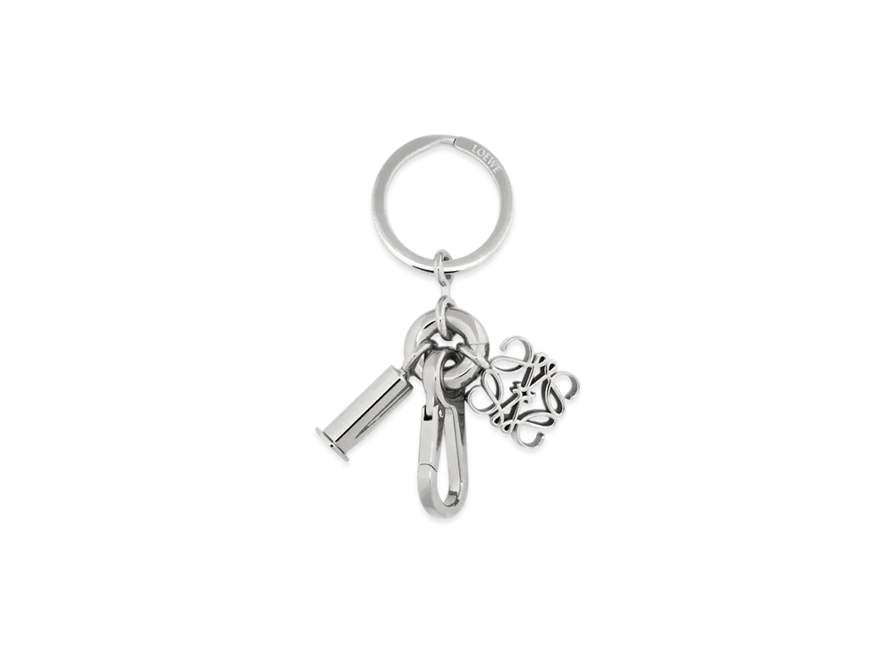 LOEWE Anagram Keyring "Silver"