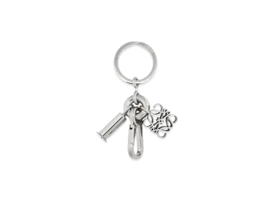 LOEWE Anagram Keyring "Silver"