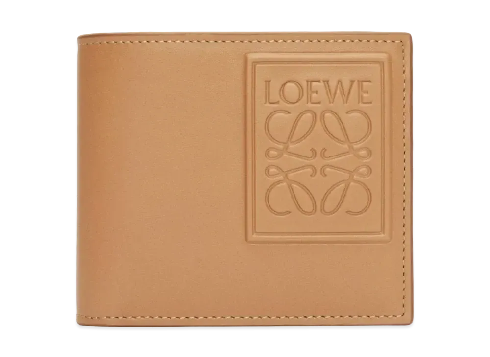 LOEWE Bayfold Wallet Satin Calf "Warm Dessert"