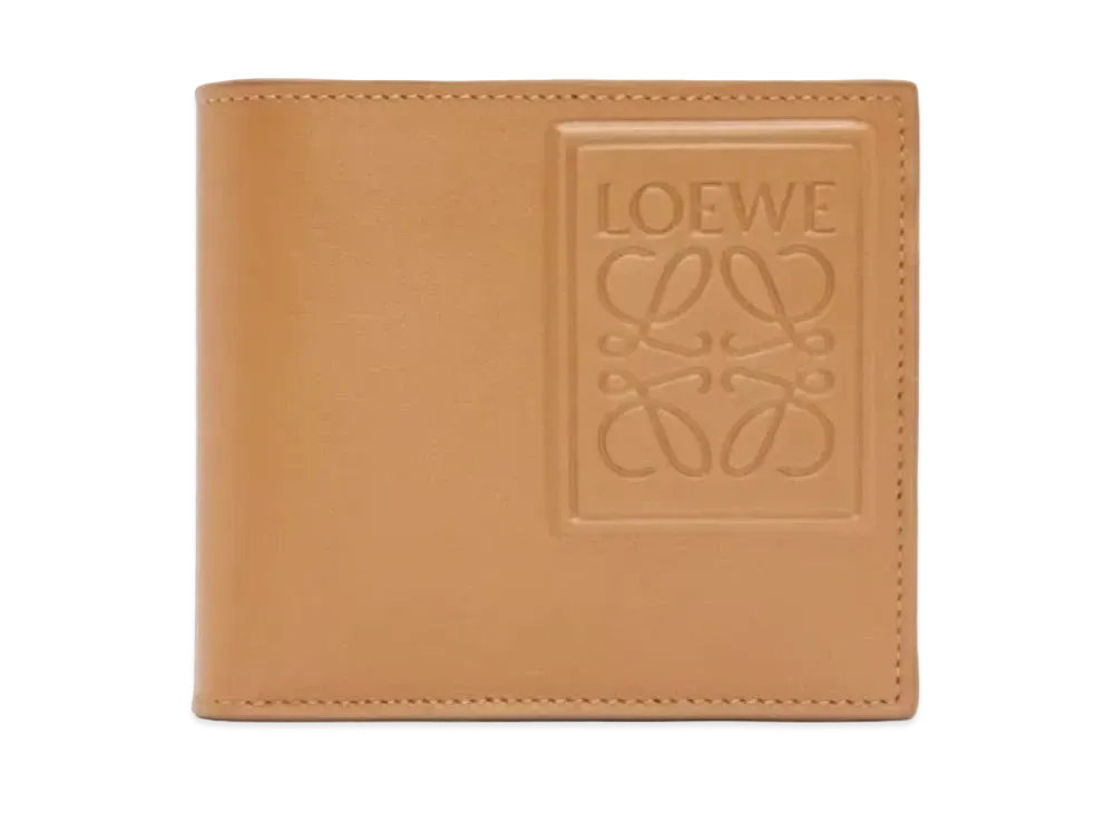 LOEWE Bifold Coin Wallet Silk Calf "Warm Dessert"