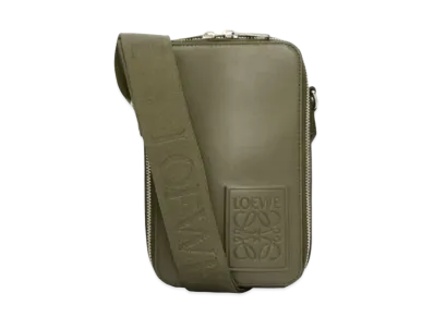 LOEWE Bartical Cross Body Pocket Satin Calf "Khaki Green"