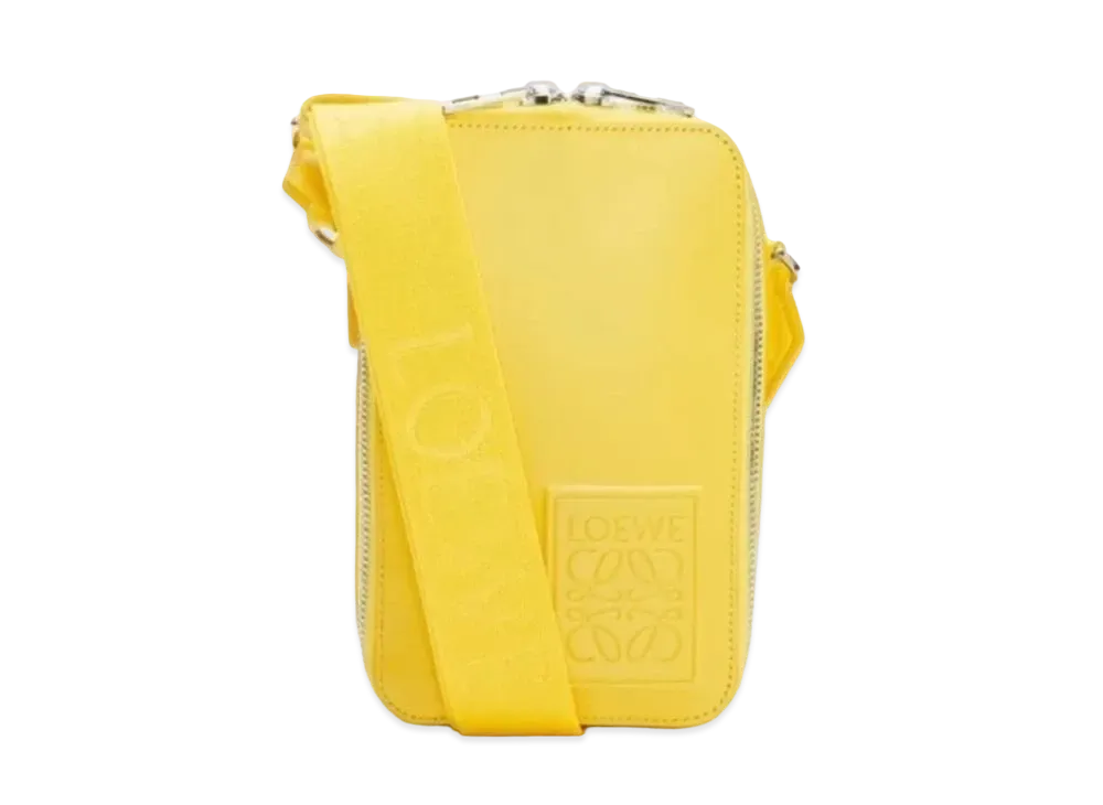 LOEWE Bartical Cross Body Pocket Satin Calf "Yellow"