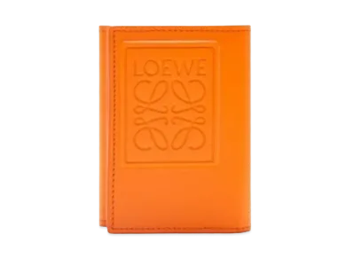 LOEWE Trifold Wallet Satin Calf "Bright Orange"