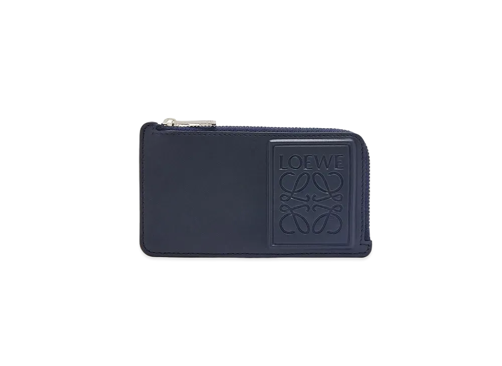 LOEWE Coin Cardholder in Satin Calfskin "Deep Navy"