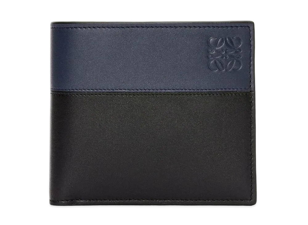 LOEWE Bayfold Coin Wallet Shiny Cahf "Black/Deep Navy"