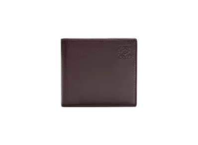 LOEWE Bifold Coin Wallet in Deerskin "Oxblood"
