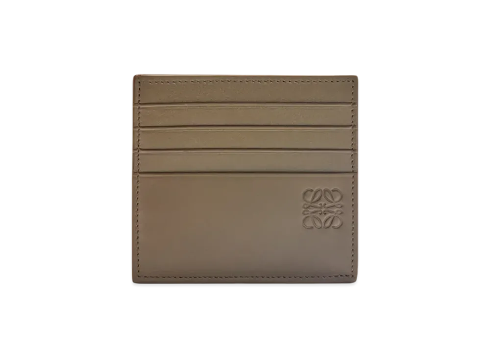 LOEWE Open Plain Card Holder "Dark Khaki Green/Khaki Green"