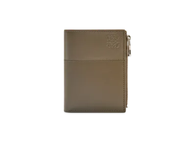 LOEWE Slim Compact Wallet "Dark Khaki Green/Khaki Green"