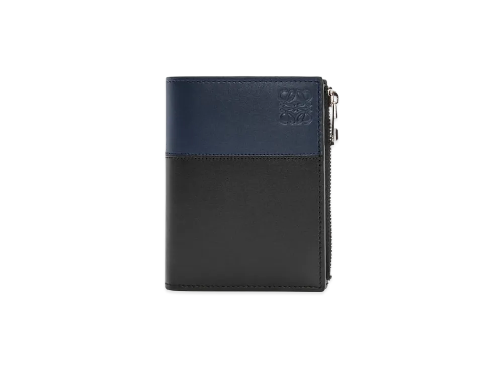 LOEWE Slim Compact Wallet "Black/Deep Navy"